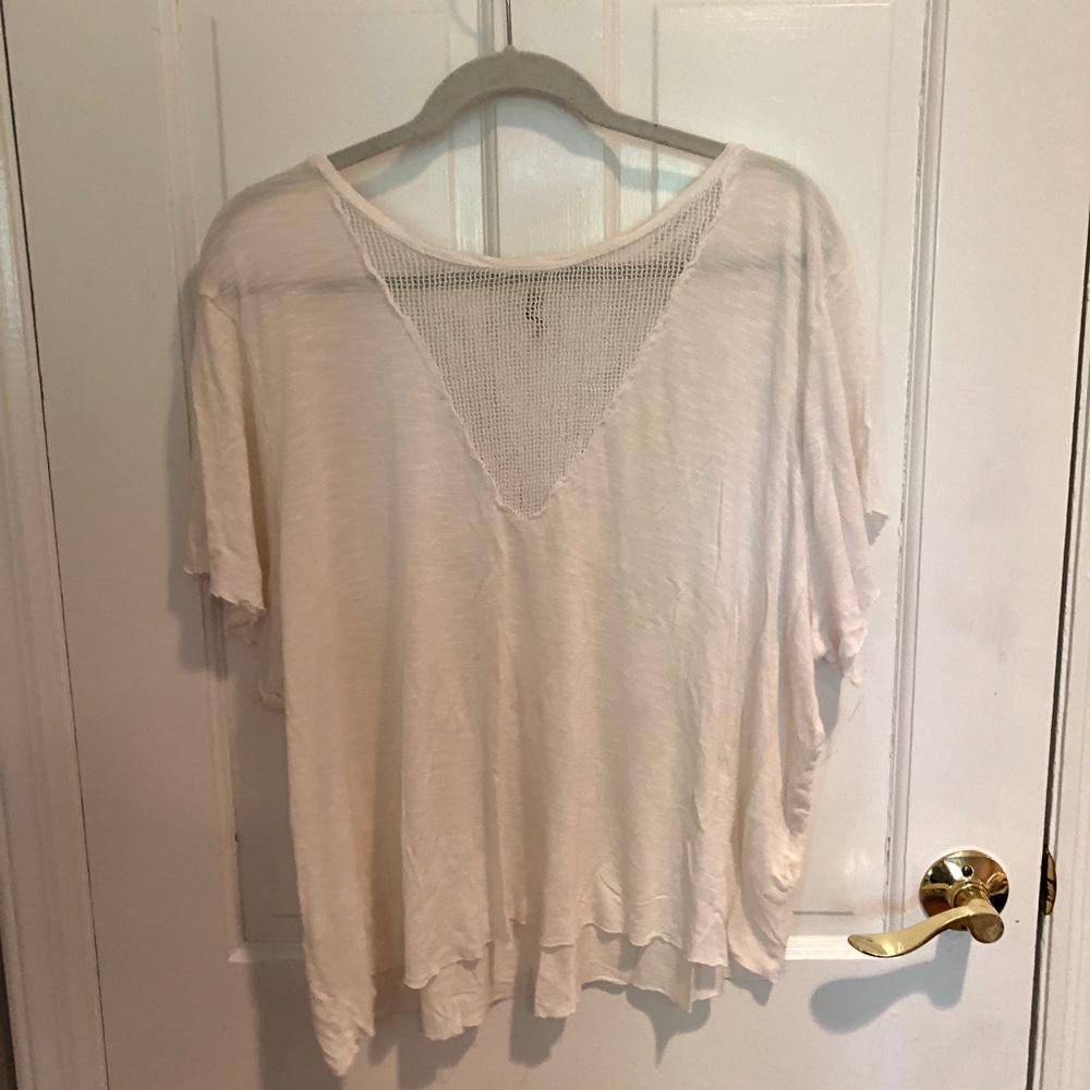 Emma and Sam White mesh shirt